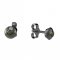 BG garnet earring 732 - Switching on: Puzeta, Metal: Silver - gold plated 925, Stone: Garnet