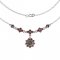 BG necklace 233 - Metal: Silver 925 - rhodium, Stone: Garnet