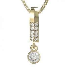 BG zlatý přívěšek  722 Žluté zlato - 585 Diamant