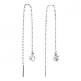 BeKid dětské náušnice 1293 Bílé zlato - 585 Diamant