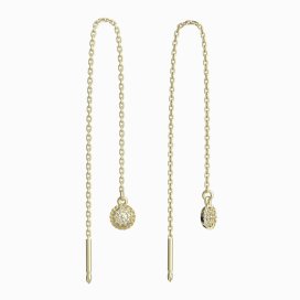 BG zlaté náušnice 1363 Žluté zlato - 585 Diamant