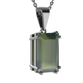 BG přívěs vsazeny kameny:český granát  692-0 Stříbro 925 - ruthenium (30-90dní) Vltavín