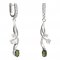 BG earring oval 477-P93 - Metal: Silver 925 - rhodium, Stone: Garnet