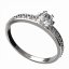 BG zlatý diamantový prstýnek 556 E Růžové zlato 585 (30-90dní) Diamant lab-grown