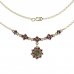 BG necklace 233 - Metal: Silver 925 - rhodium, Stone: Garnet