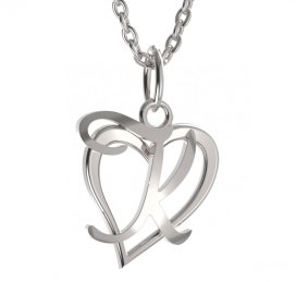 BG zlatý přívěsek písmenko K - 1420 Bílé zlato - 585