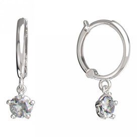 BeKid dětské náušnice 874 Bílé zlato - 585 Diamant