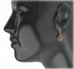 BG oval earring 224-96 - Metal: Silver 925 - rhodium, Stone: Garnet