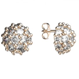 BG zlaté náušnice s diamanty 992 Růžové zlato 585 (30-90dní) Diamant lab-grown