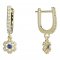 BeKid, Gold kids earrings -854 - Switching on: Brizura 0-3 roky, Metal: Yellow gold 585, Stone: White cubic zircon