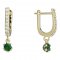 BeKid, Gold kids earrings -869 - Switching on: Brizura 0-3 roky, Metal: Yellow gold 585, Stone: White cubic zircon