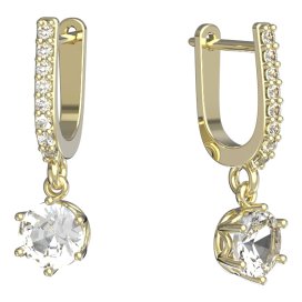 BG zlaté náušnice 1295 Žluté zlato - 585 Diamant