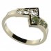 BG prsten přírodní granát nebo vltavín 690 - Kov: Pozlacené stříbro 925, Kámen: Vltavín a granát