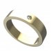 BG zlatý snubní prsten 656/17m - Kov: Žluté zlato 585, Kámen: Bílý kubický zirkon