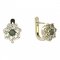 BG earring circular 456-07 - Metal: Silver 925 - rhodium, Stone: Garnet