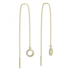 BeKid dětské náušnice 836 Žluté zlato - 585 Diamant