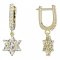 BeKid, Gold kids earrings -090 - Switching on: Screw, Metal: White gold 585, Stone: Diamond
