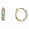 BeKid, Gold kids earrings -1345 - Metal: Yellow gold 585, Stone: White cubic zircon