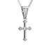 BG zlatý přívěšek křížek 1110 Bílé zlato - 585 Diamant