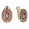 BG  earring 251-R7 oval - Metal: Silver 925 - rhodium, Stone: Garnet