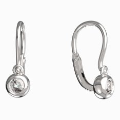 BeKid dětské náušnice 101 Bílé zlato - 585 Diamant