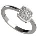 BG zlatý diamantový prstýnek 1581 - Kov: Bílé zlato - 585, Kámen: Diamant lab-grown