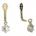 BeKid Gold earrings components I4 - Metal: Yellow gold 585, Stone: White cubic zircon