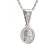 Zlatý přívěsek anděl s diamantem, bílé zlato 585 – 1180 (ZD4411802)