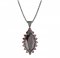 BG pendant oval 513-87 - Metal: Silver 925 - rhodium, Stone: Garnet