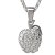 BG zlatý diamantový přívěšek - Jablko 801 Bílé zlato - 585 Diamant lab-grown