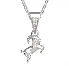 BG zlatý přívěšek Kozoroh 040 Bílé zlato - 585 Diamant
