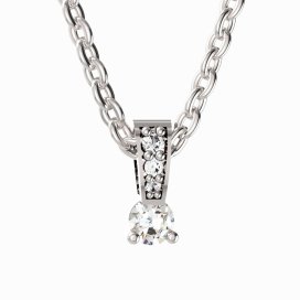 BG zlatý přívěšek  747 Bílé zlato - 585 Diamant