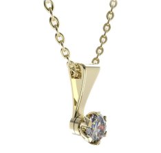 BG zlatý přívěšek 870 Žluté zlato - 585 Diamant