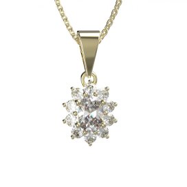 BG zlatý přívěšek  756 Žluté zlato - 585 Diamant