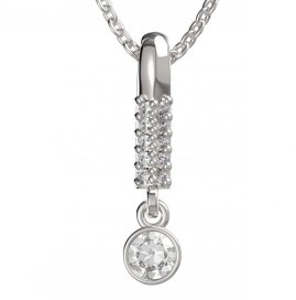 BG zlatý přívěšek 722 Bílé zlato - 585 Diamant