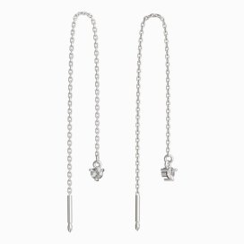 BeKid dětské náušnice 779 Bílé zlato - 585 Diamant