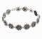 BG bracelet 293 - Metal: Silver 925 - ruthenium, Stone: Garnet