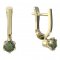 BG moldavit earrings -870 - Switching on: Puzeta, Metal: Yellow gold 585, Stone: Moldavite