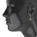 BG  earring 455-94 oval - Metal: Silver 925 - rhodium, Stone: Garnet