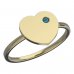 BeKid dětský prsten srdíčko 847 - Kov: Žluté zlato 585, Kámen: Bílý kubický zirkon