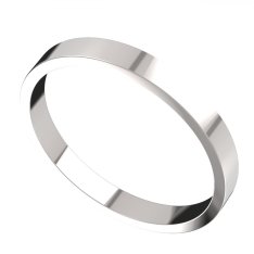 BG zlatý prstýnek 1302/mh2 Pánský Bílé zlato - 585