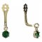 BeKid Gold earrings components I3 - Metal: White gold 585, Stone: White cubic zircon
