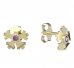 BeKid, Gold kids earrings -1284 - Switching on: Brizura 0-3 roky, Metal: Yellow gold 585, Stone: White cubic zircon
