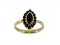BG garnet ring 261 - Metal: Silver - gold plated 925, Stone: Garnet