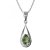 BG přívěs vsazen vltavín  638 Bílé zlato - 585 Vltavín a diamant