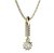 BG zlatý diamantový přívěšek  987 Žluté zlato - 585 Diamant lab-grown