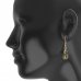 BG earring oval 516-P93 - Metal: Silver 925 - rhodium, Stone: Garnet