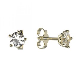 BeKid dětské náušnice 874 Žluté zlato - 585 Diamant