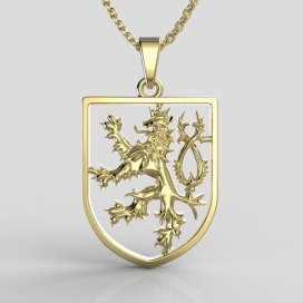 BG přívěšek-Český lev 1196 Žluté zlato - 585