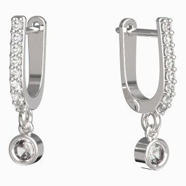 BeKid dětské náušnice 768 Bílé zlato - 585 Diamant